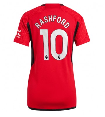 Manchester United Marcus Rashford #10 Hemmatröja Kvinnor 2023-24 Kortärmad